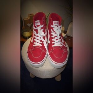 Vans Red High-Top Sneakers